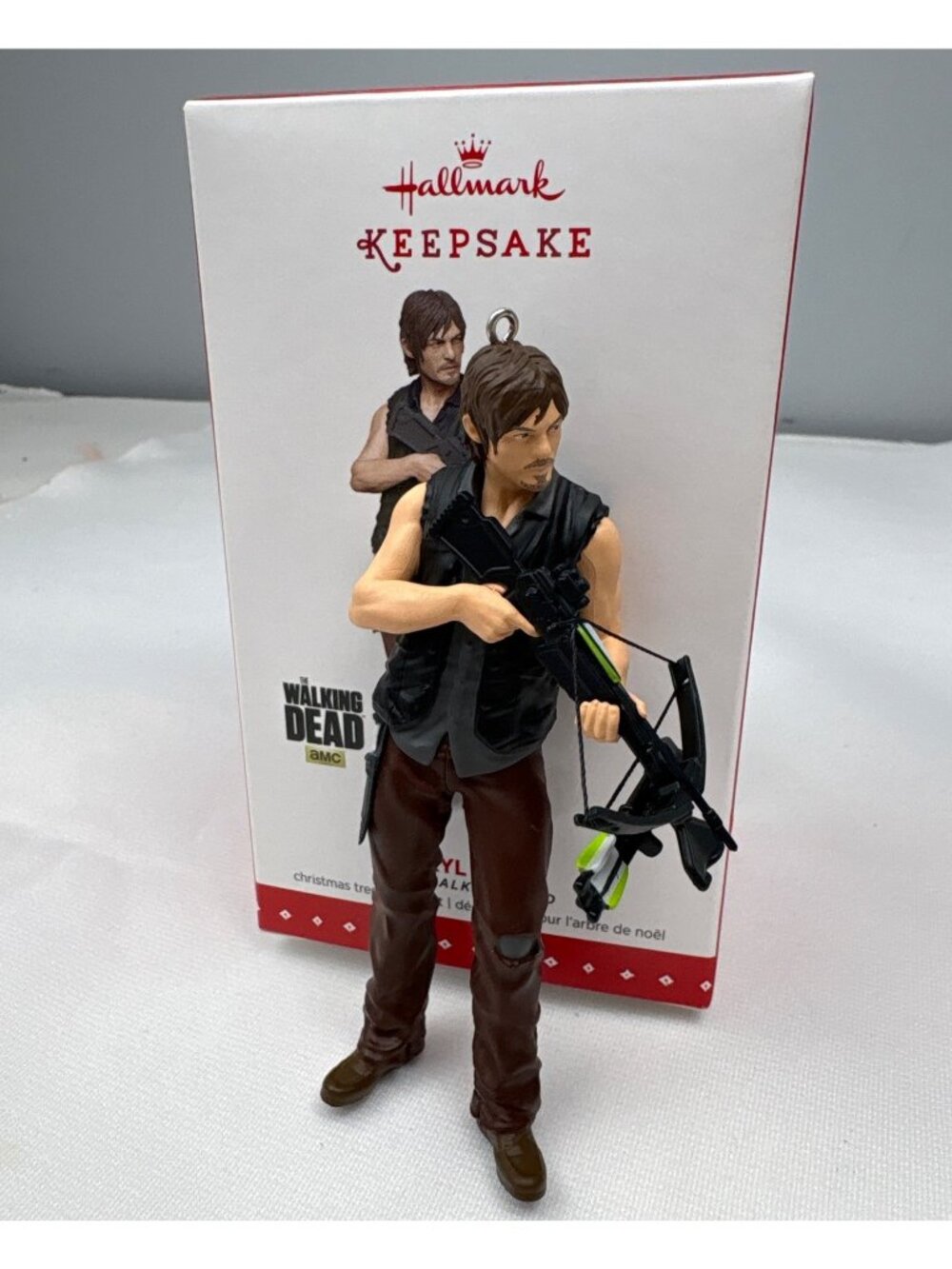 Hallmark Keepsake Daryl Dixon Ornament AMC The Walking Dead Crossbow 2017 Boxed